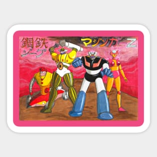 Mazinger_Z VS Jeeg Sticker